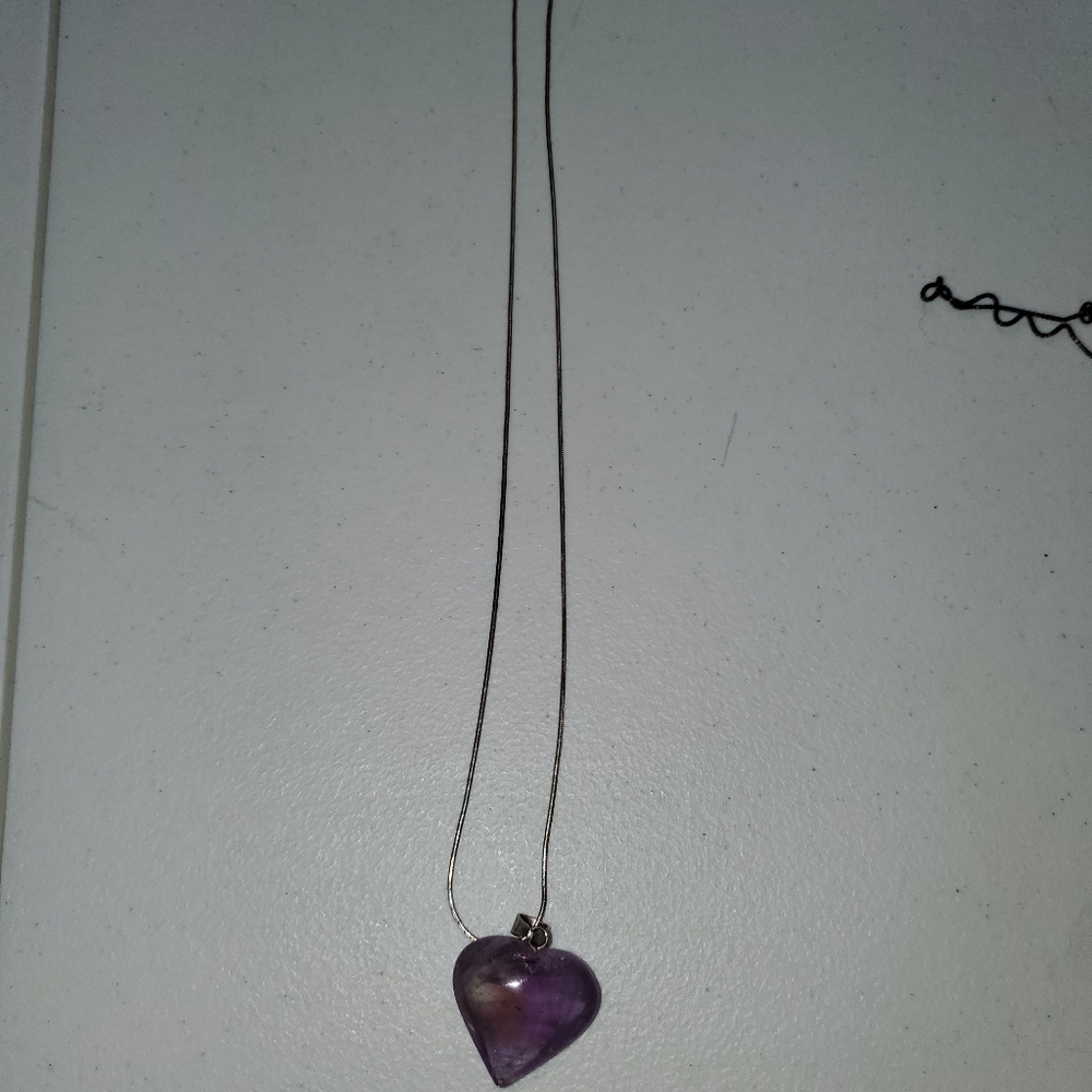 Purple Heart Necklace